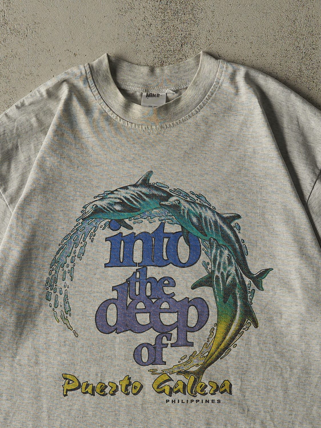 Vintage 90s Heather Grey Into the Deep Tee (XL)