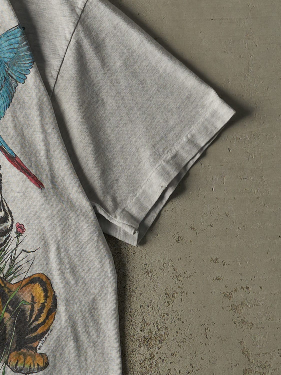 Vintage 95' Heather Grey Earth Day Single Stitch Tee (M/L)