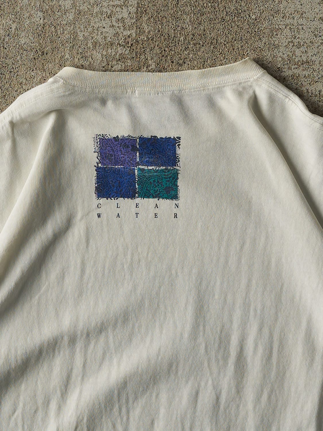 Vintage 90s White Clean Water "A Natural Habitat" Tee (L/XL)