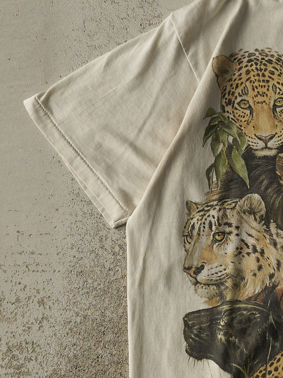 Vintage 89' Beige Busch Gardens Tampa Single Stitch Tee (S)