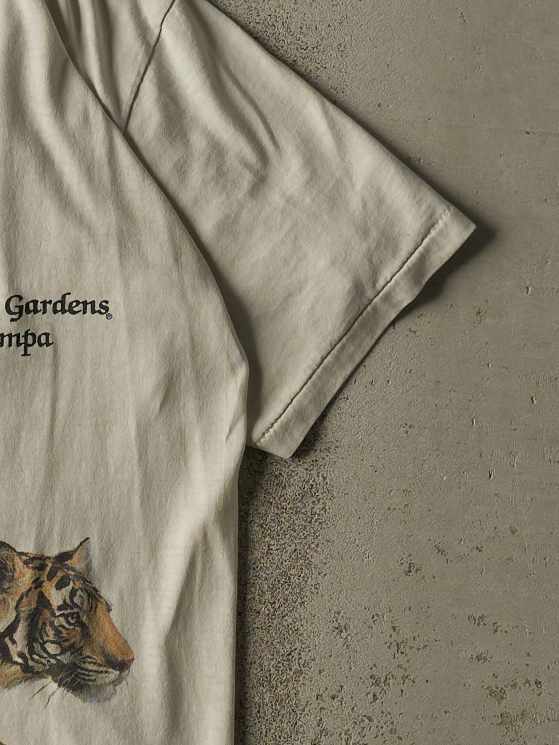 Vintage 89' Beige Busch Gardens Tampa Single Stitch Tee (S)