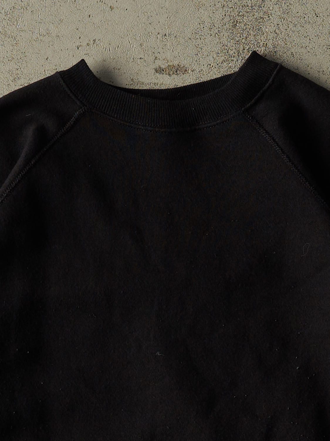 Vintage 90s Black Blank Crewneck (M)