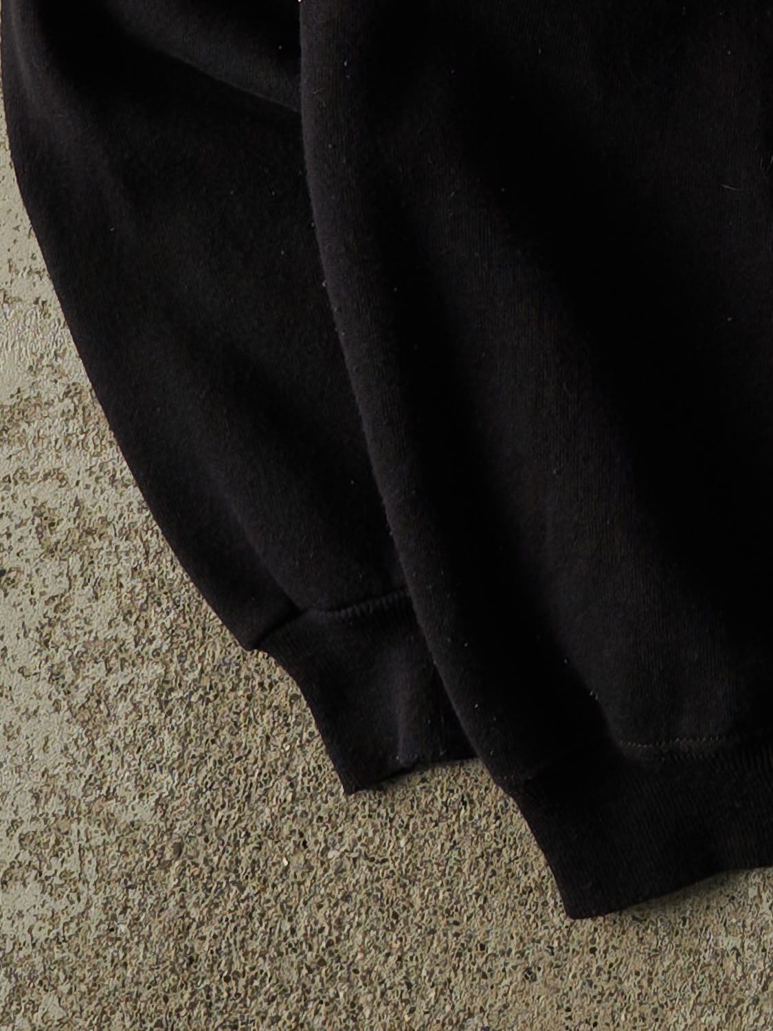 Vintage 90s Black Blank Crewneck (M)