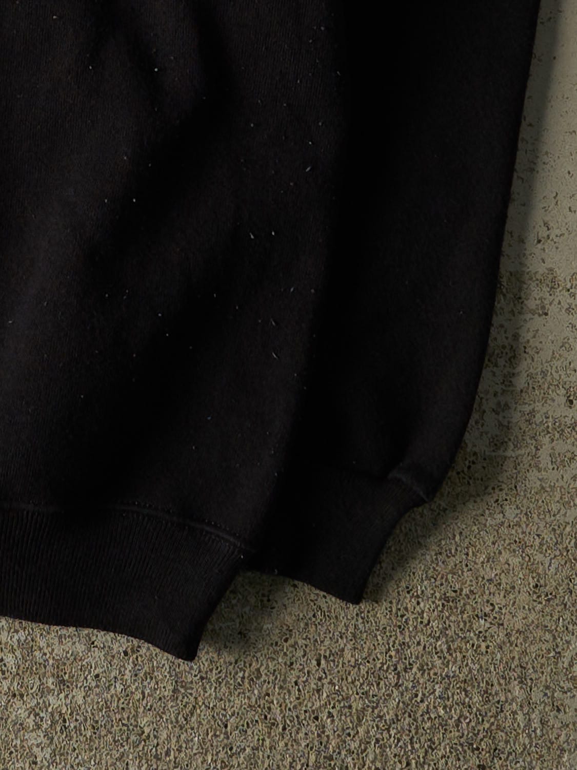 Vintage 90s Black Blank Crewneck (M)