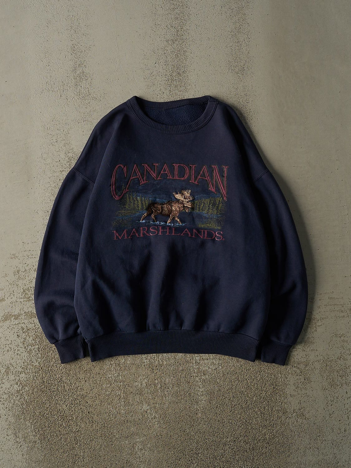 Vintage 90s Navy Blue Canadian Marshlands Crewneck (L/XL)