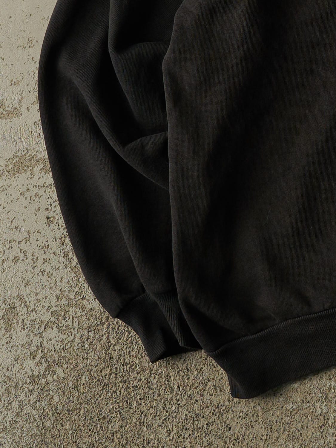 Vintage 90s Faded Black Blank Crewneck (L)