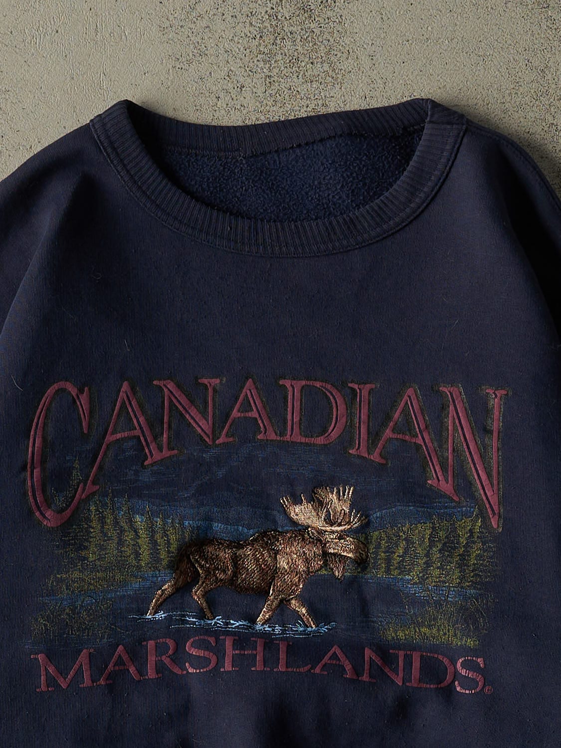 Vintage 90s Navy Blue Canadian Marshlands Crewneck (L/XL)