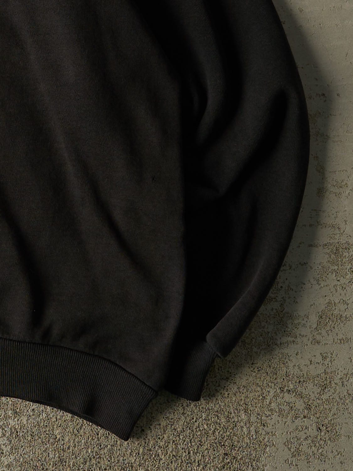 Vintage 90s Faded Black Blank Crewneck (L)