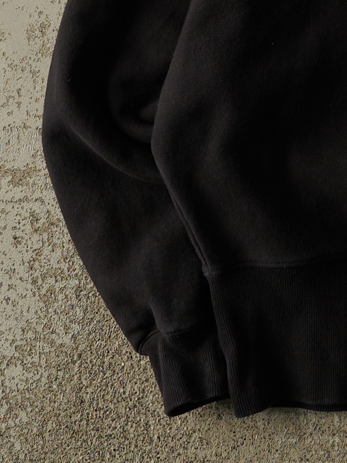 Vintage 90s Black Champion Reverse Weave Blank Crewneck (S/M)