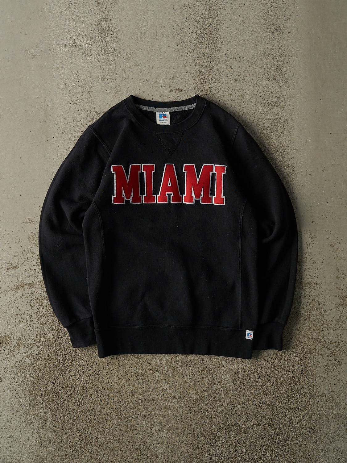 Vintage 90s Black Russell Athletic Miami University Crewneck (XS)