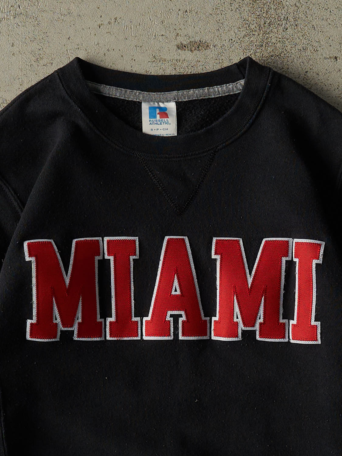 Vintage 90s Black Russell Athletic Miami University Crewneck (XS)