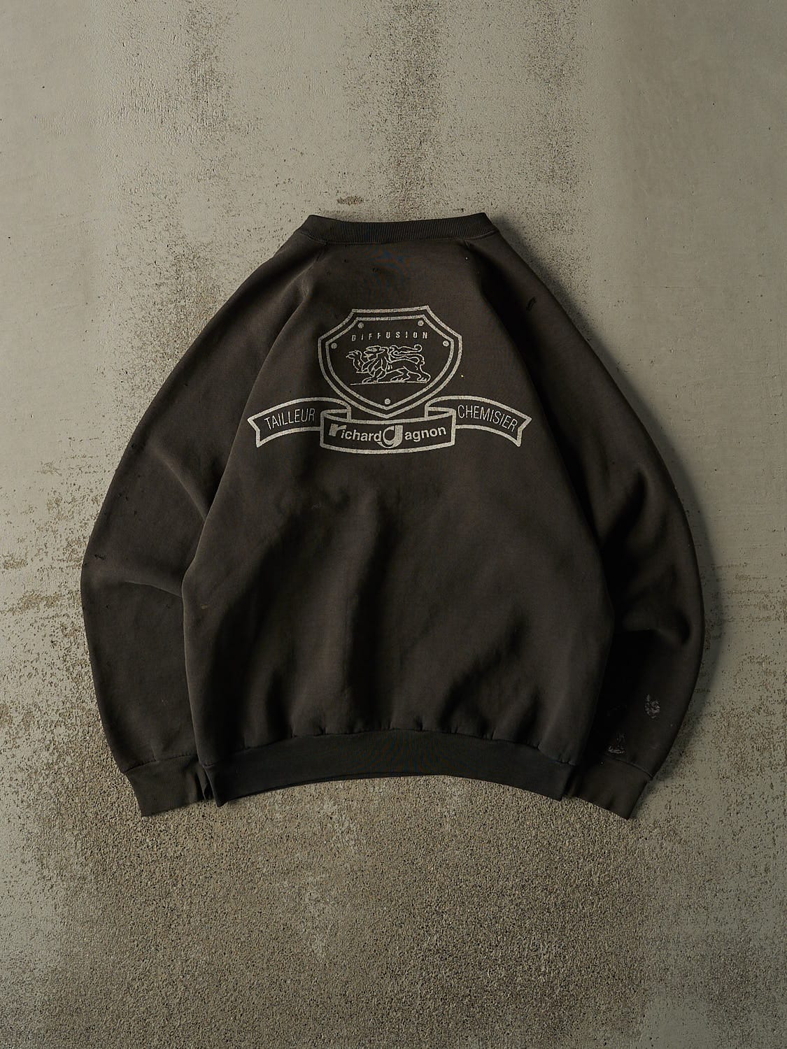 Vintage 80s Faded Black Richard Gagnon Crewneck (M/L)