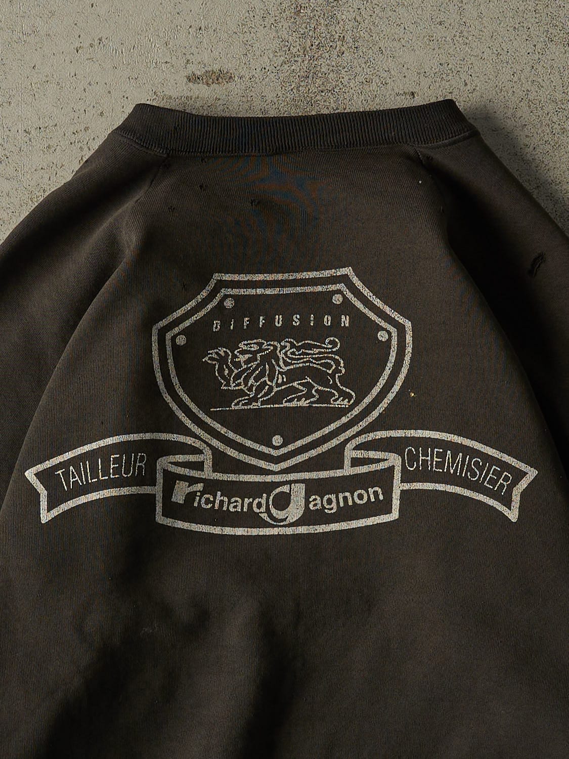 Vintage 80s Faded Black Richard Gagnon Crewneck (M/L)