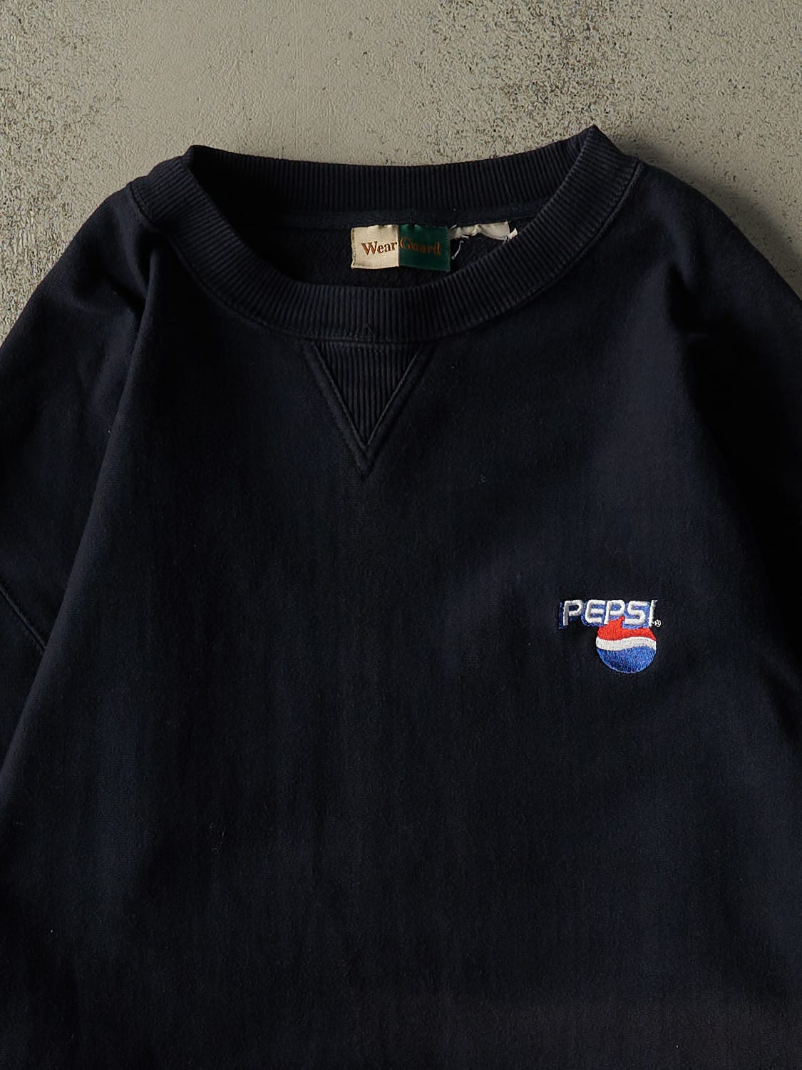 Vintage 90s Navy Blue Pepsi Embroidered Crewneck (XXL/XXXL)