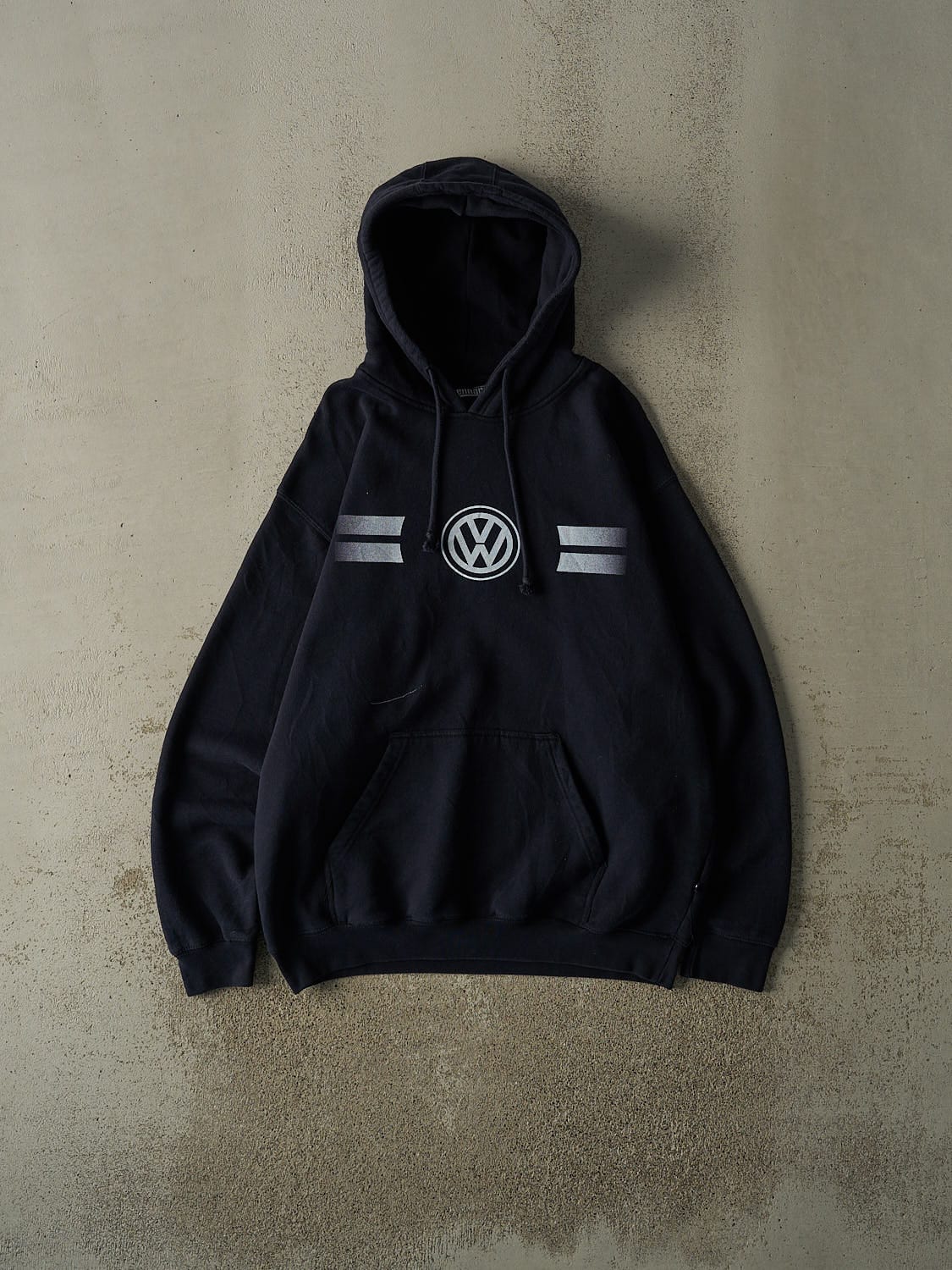 Vintage Y2K Navy Blue Volkswagen Hoodie (XL)