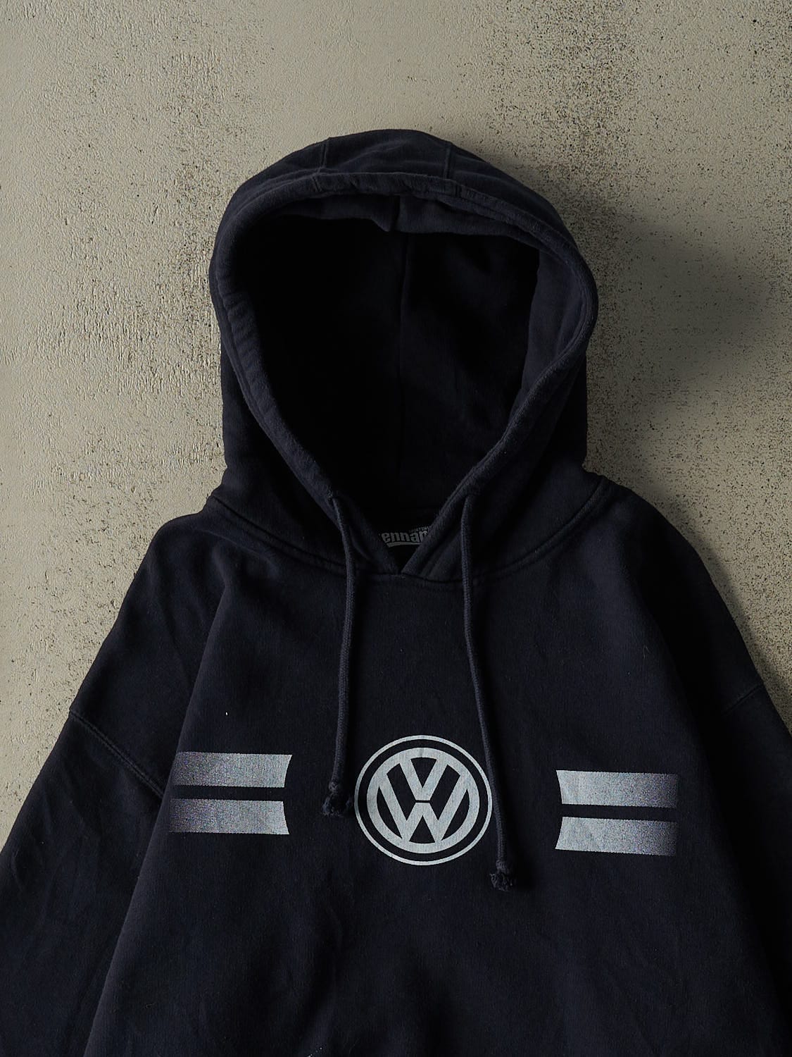 Vintage Y2K Navy Blue Volkswagen Hoodie (XL)