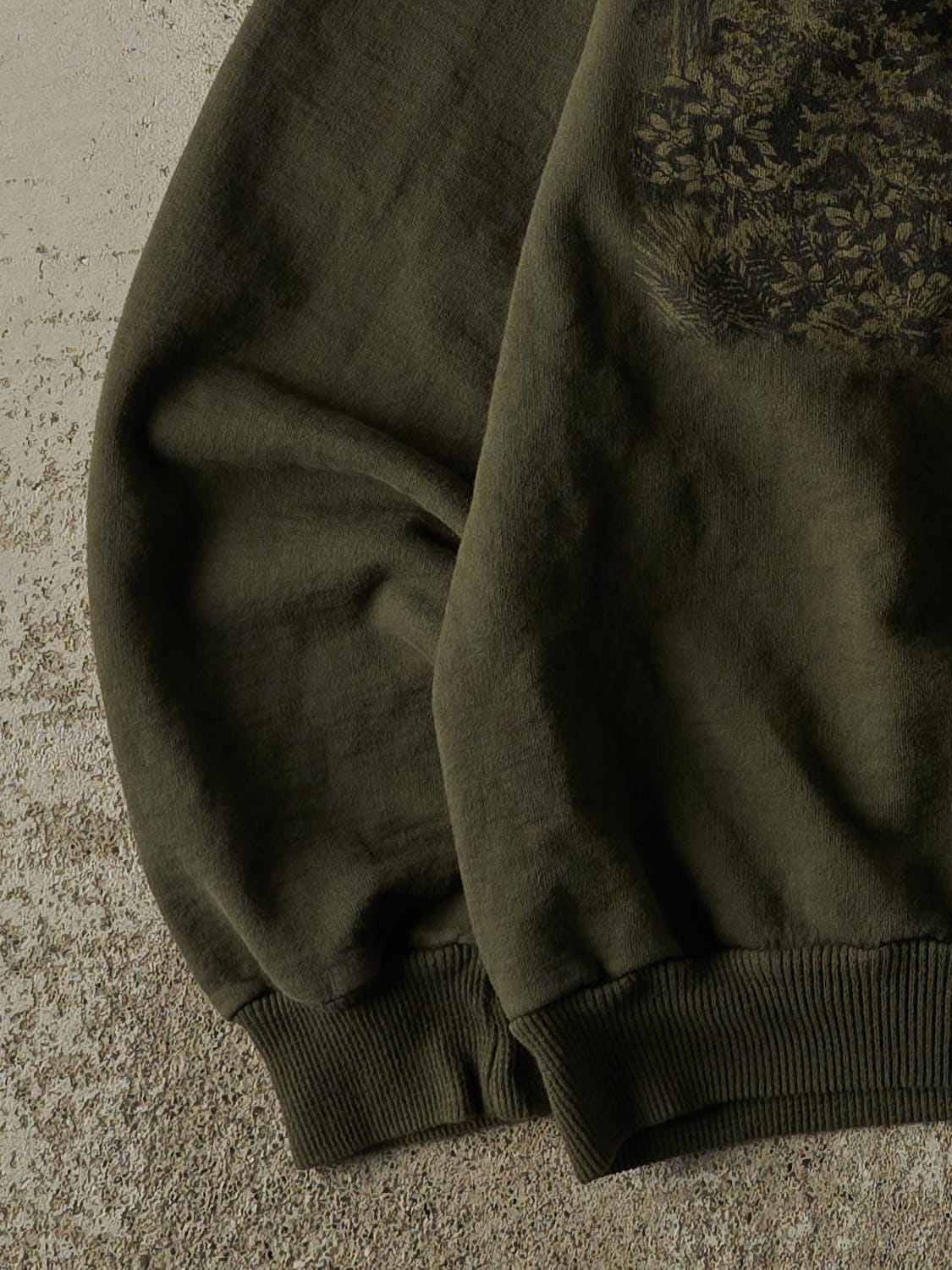 Vintage 90s Green Northern Elements Wolf Crewneck (M)