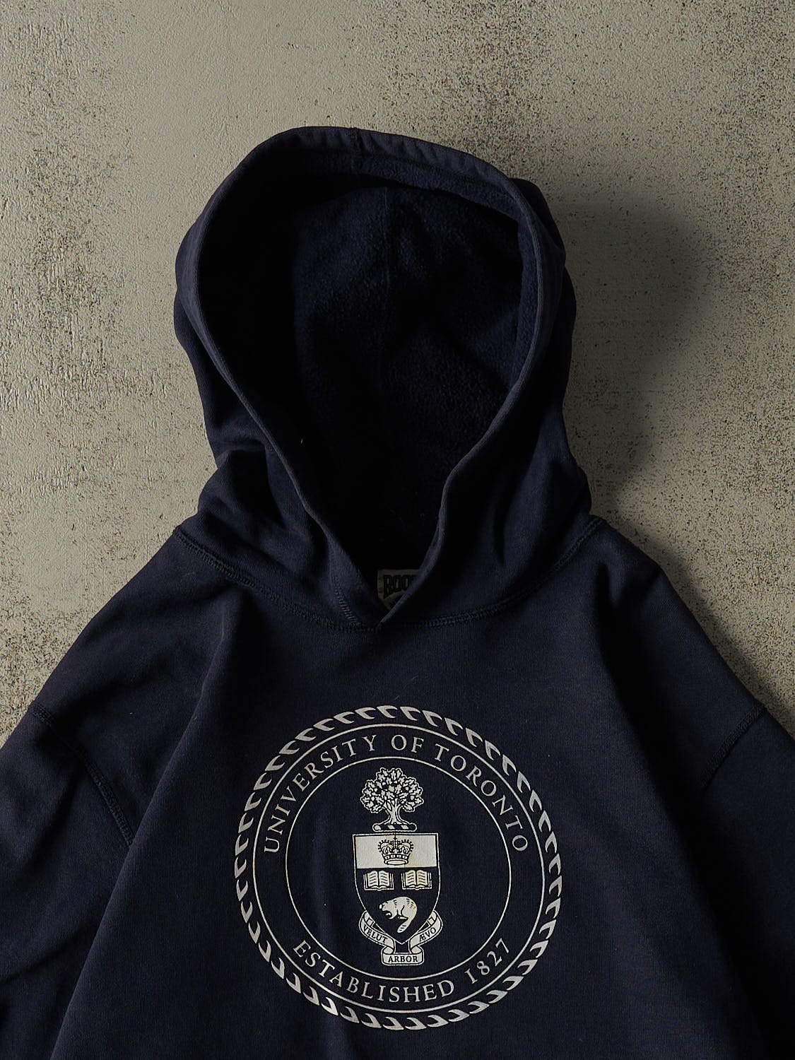 Vintage Y2K Navy Blue University of Toronto Roots Hoodie (L)