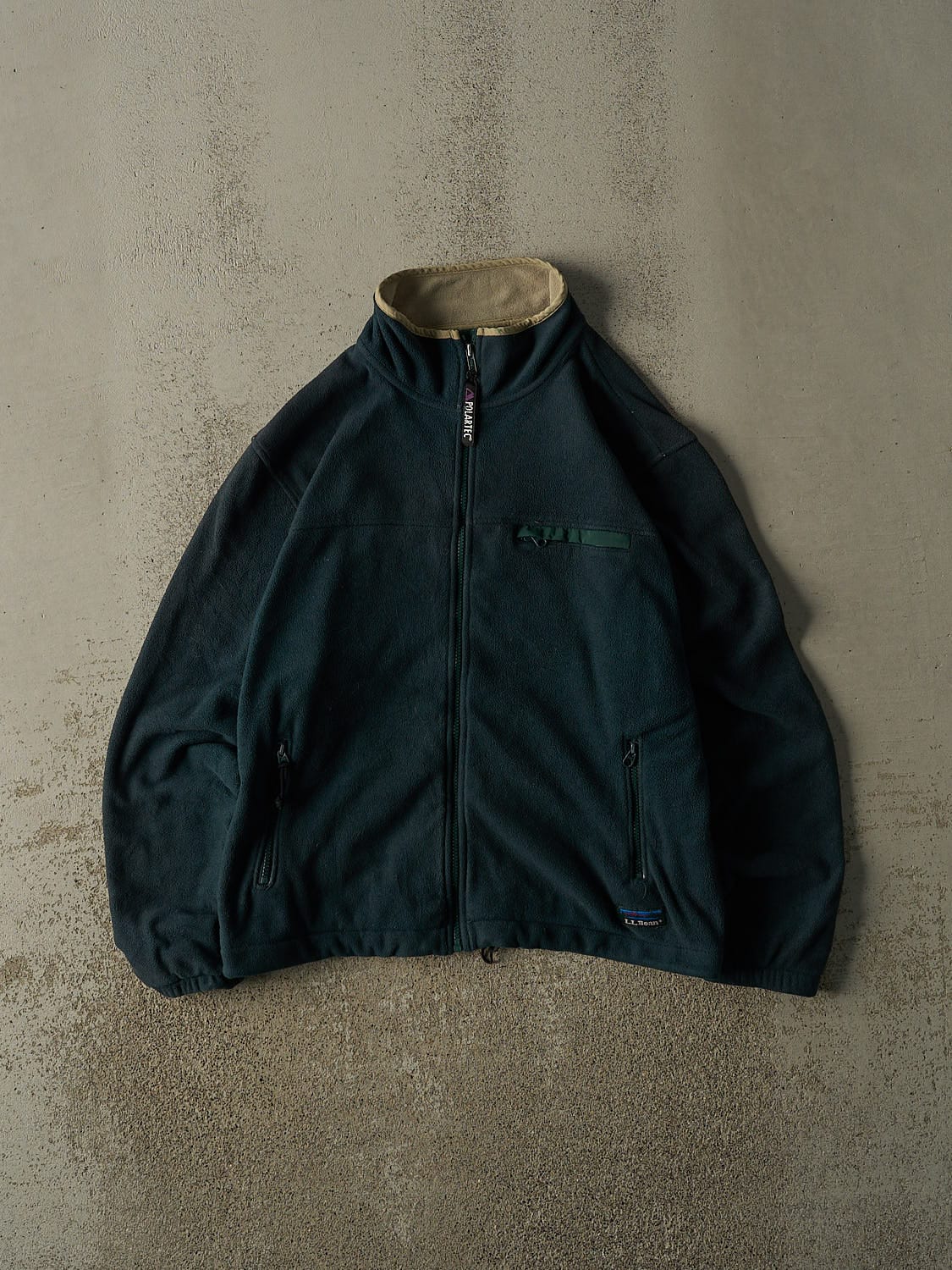 Vintage 90s Green LL Bean Polartec Zip Up Fleece (S/M)