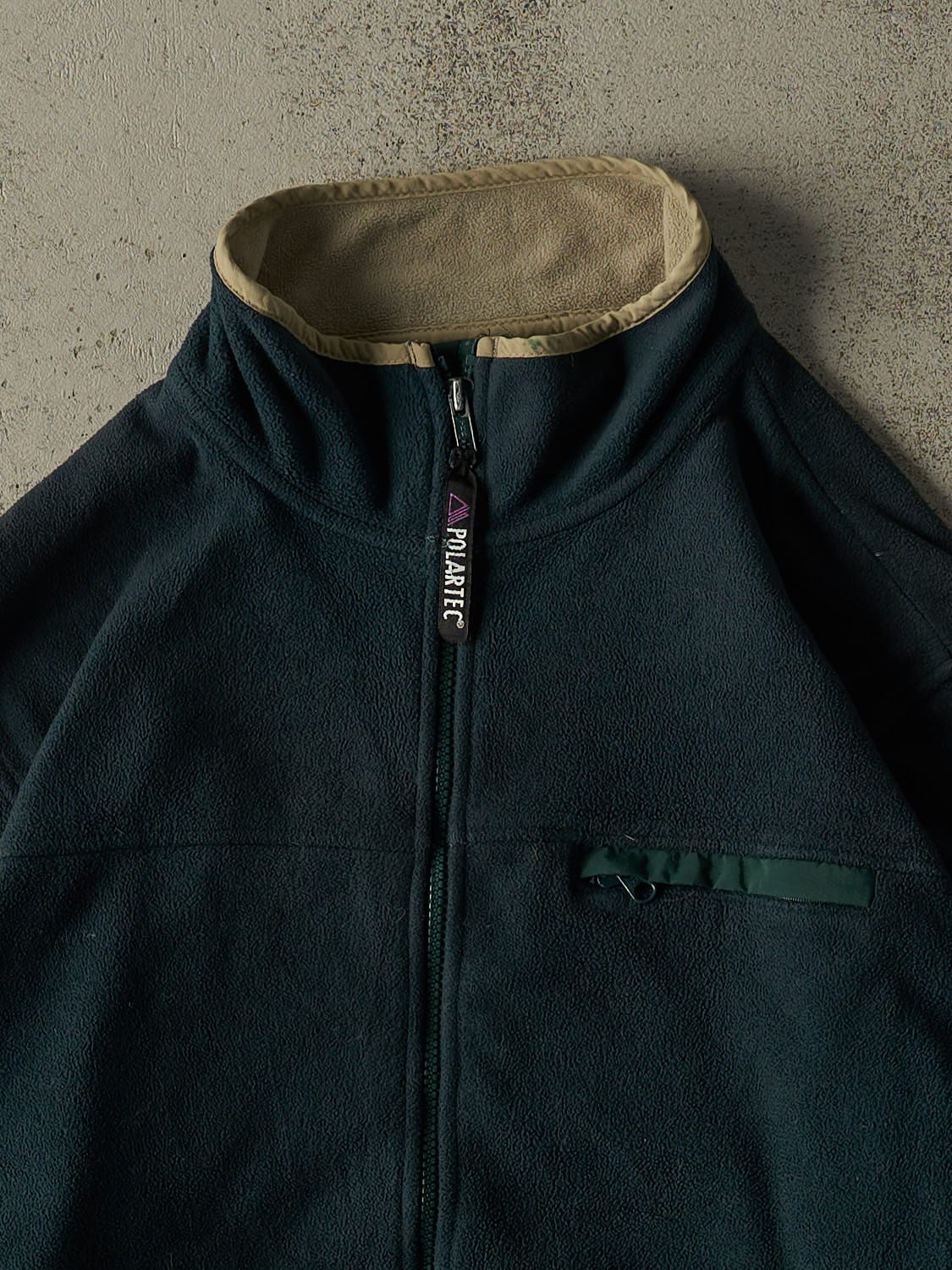Vintage 90s Green LL Bean Polartec Zip Up Fleece (S/M)