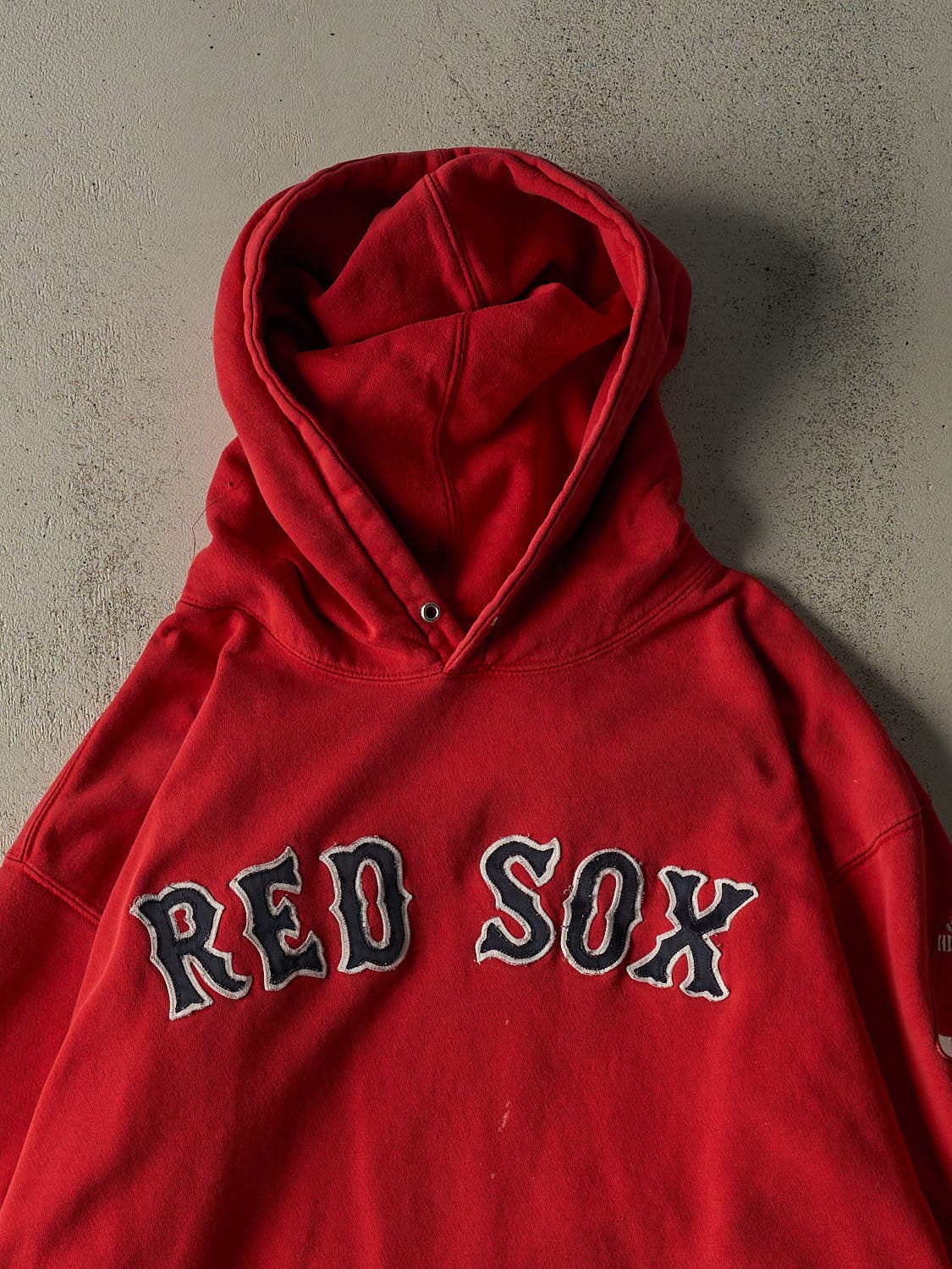 Vintage Y2K Red Boston Red Sox Embroidered Hoodie (XL/XXL)