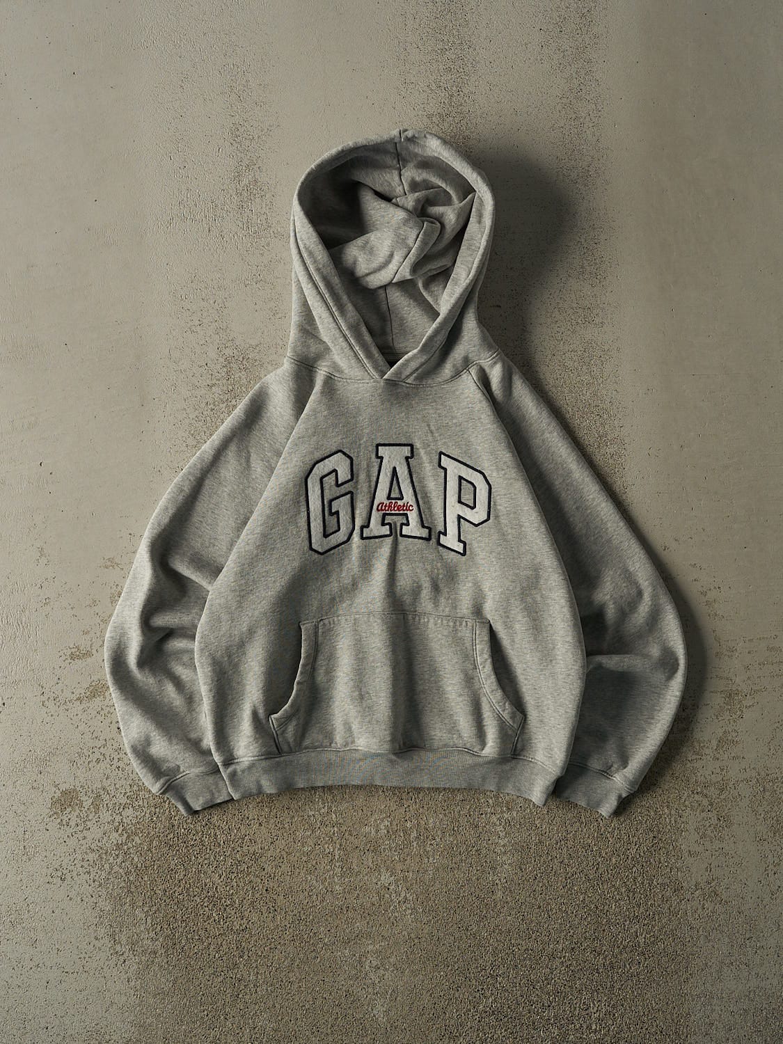 Vintage Y2K Heather Grey Gap Embroidered Hoodie (XS)