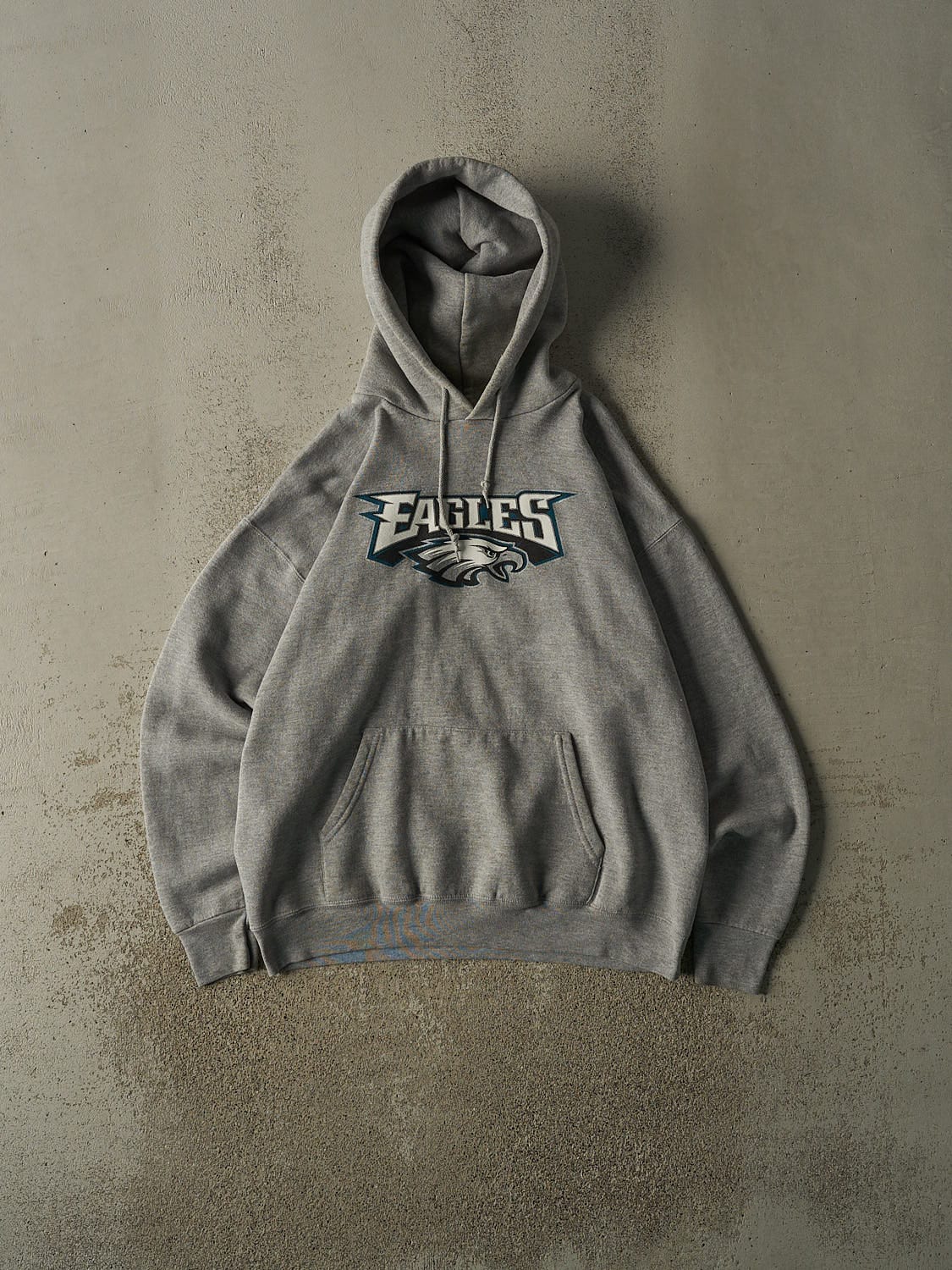 Vintage Y2K Grey Philadelphia Eagles Hoodie (L/XL)
