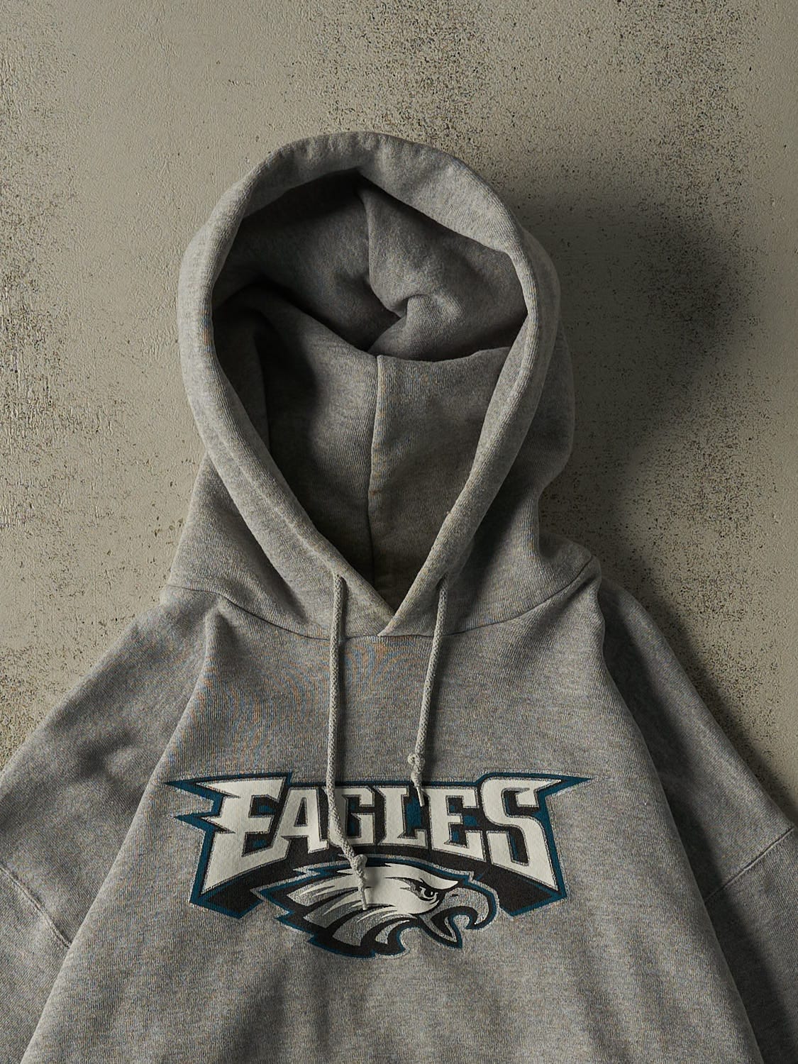 Vintage Y2K Grey Philadelphia Eagles Hoodie (L/XL)