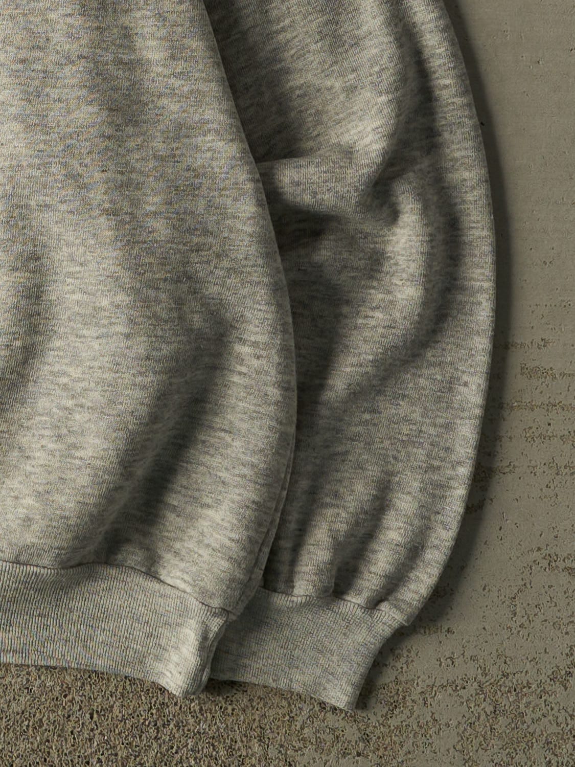 Vintage 90s Heather Grey Blank Crewneck (L/XL)