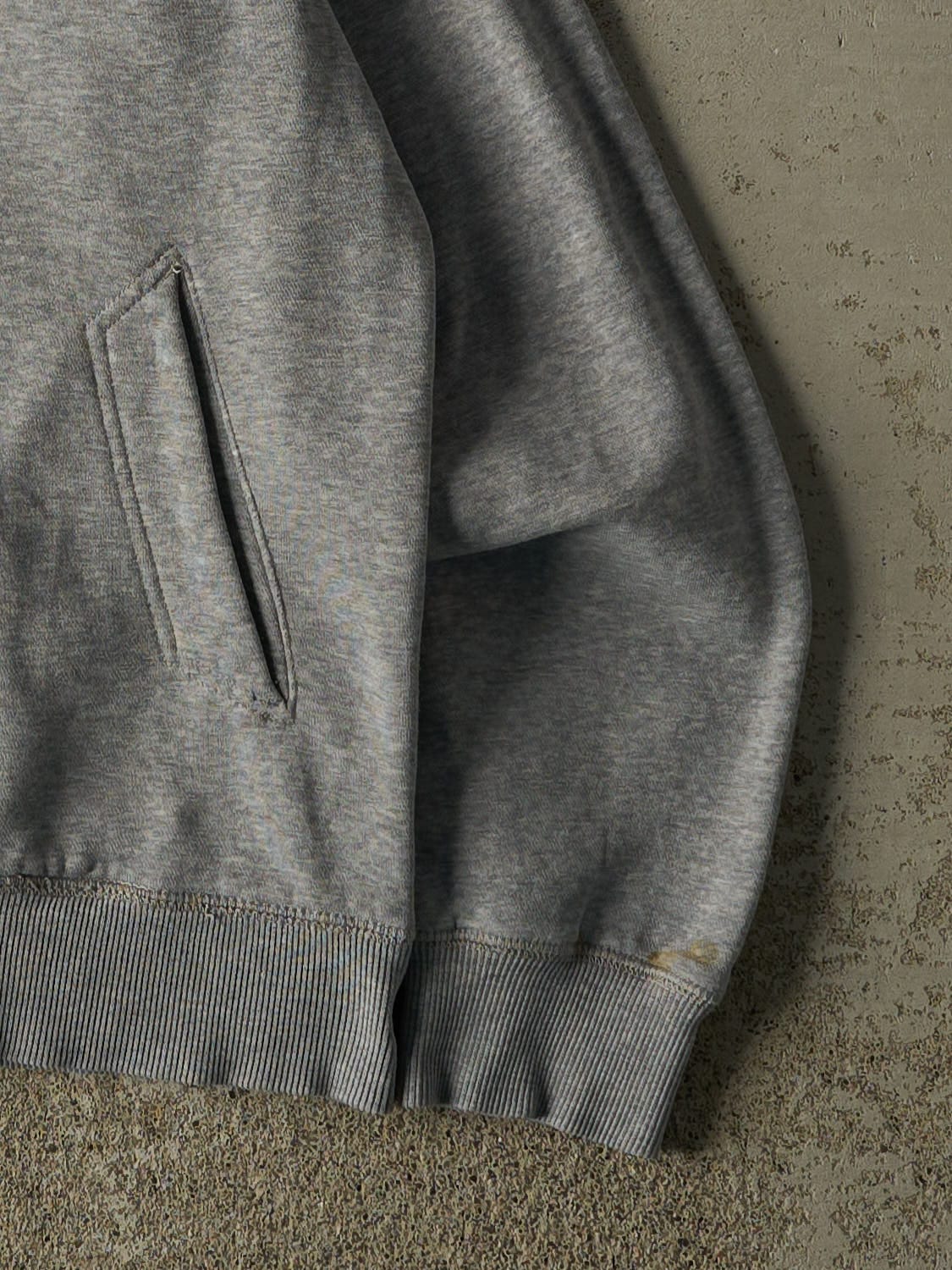 Vintage Y2K Grey Nike Swoosh Zip Up Sweater (S/M)