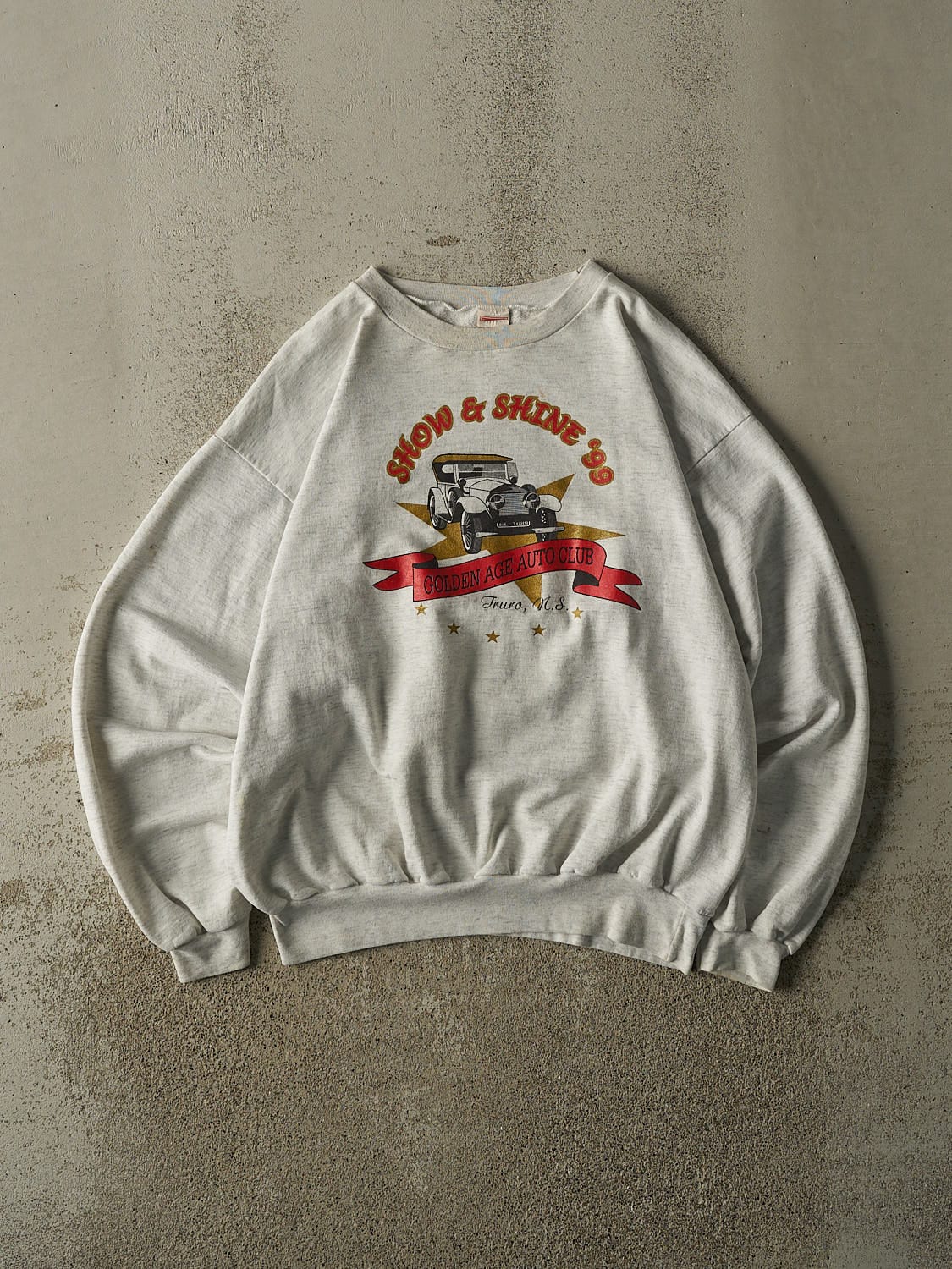 Vintage 99' Heather Grey Golden Age Auto Club Crewneck (M/L)
