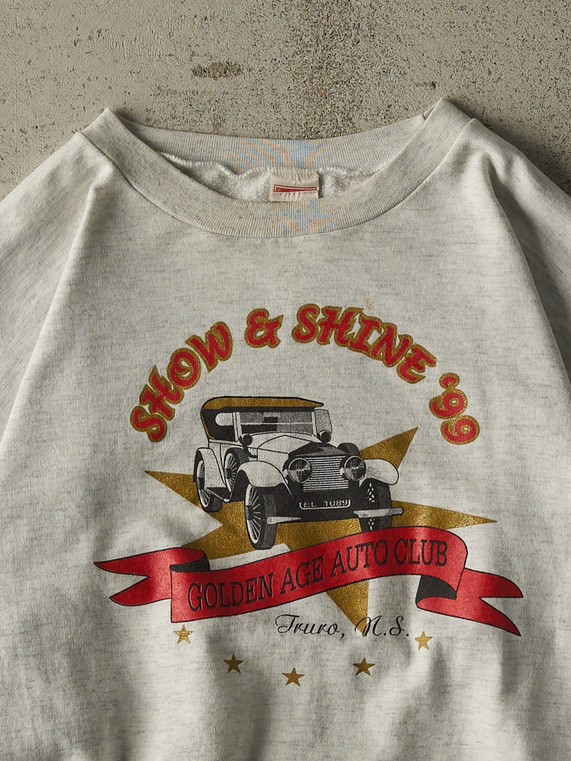 Vintage 99' Heather Grey Golden Age Auto Club Crewneck (M/L)