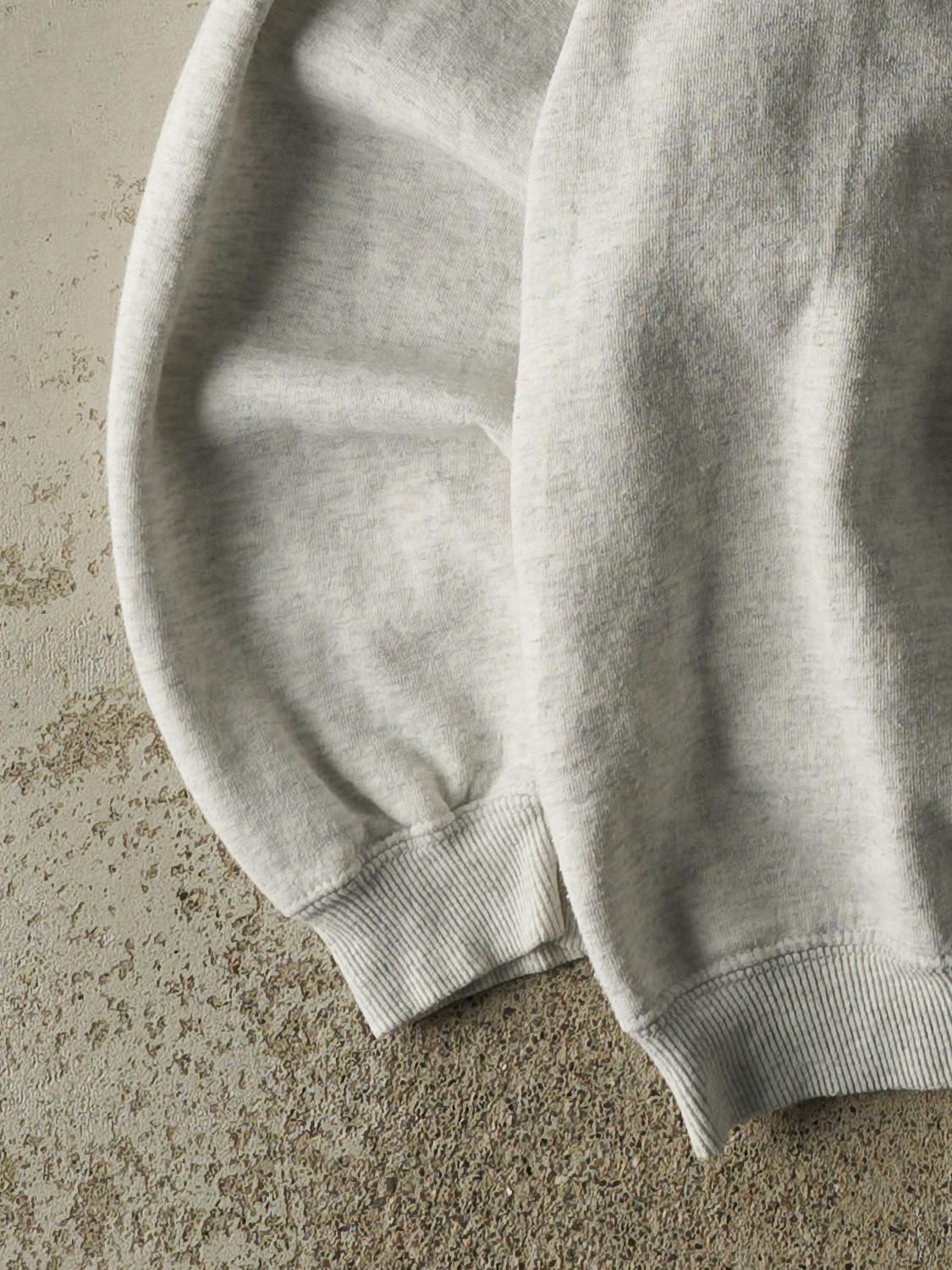 Vintage 90s Heather Grey Sun Embroidered Crewneck (L)