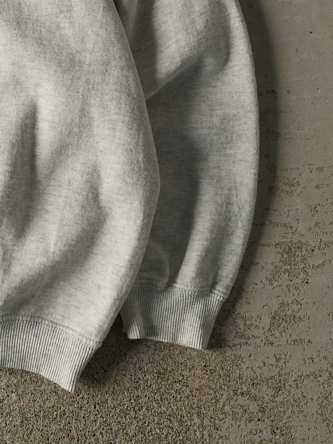 Vintage 90s Heather Grey Sun Embroidered Crewneck (L)