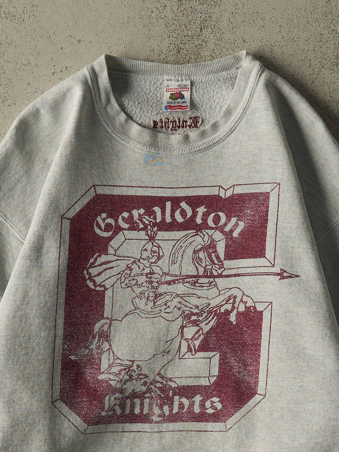 Vintage 80s Grey Geraldton Knights Crewneck (M)
