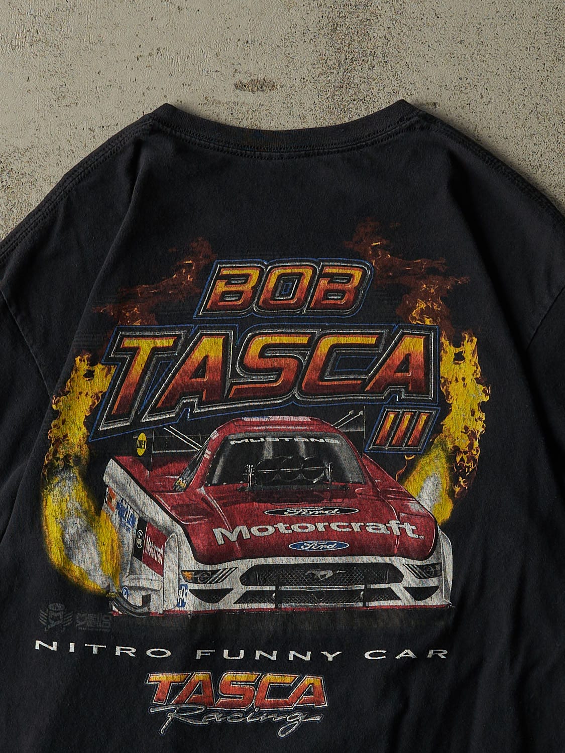 Vintage Y2K Black Bob Tasca Racing Tee (M)