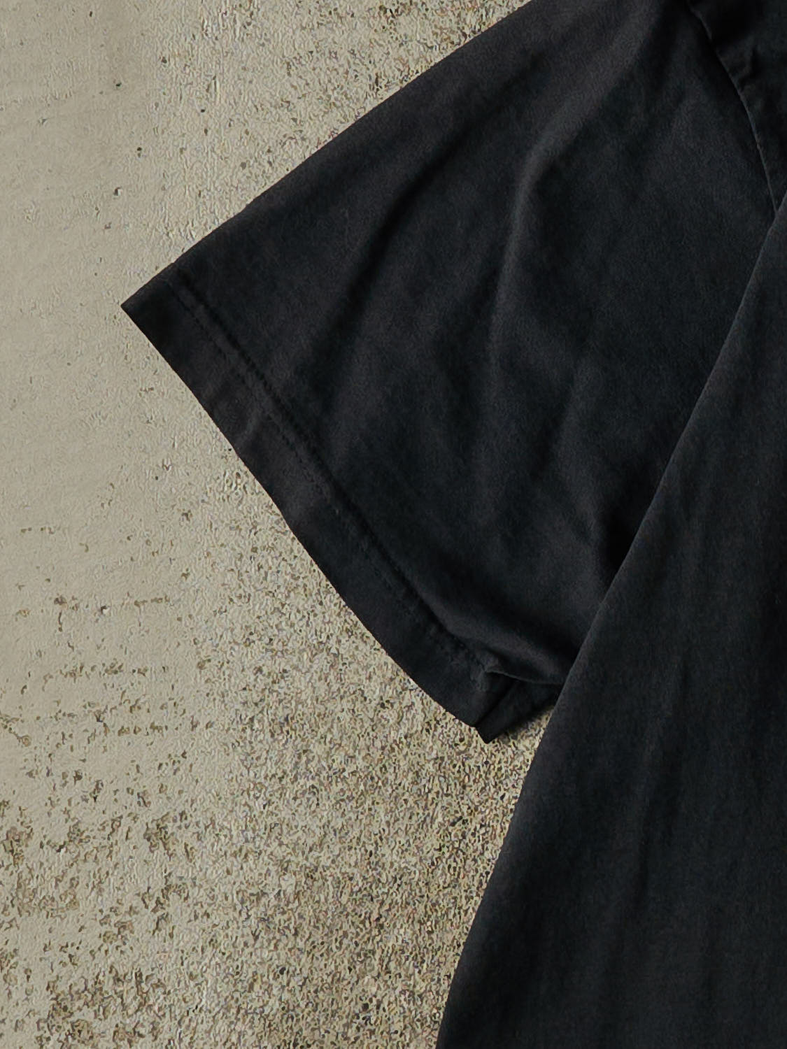 Vintage 80s Faded Black Blank Pocket Tee (M/L)