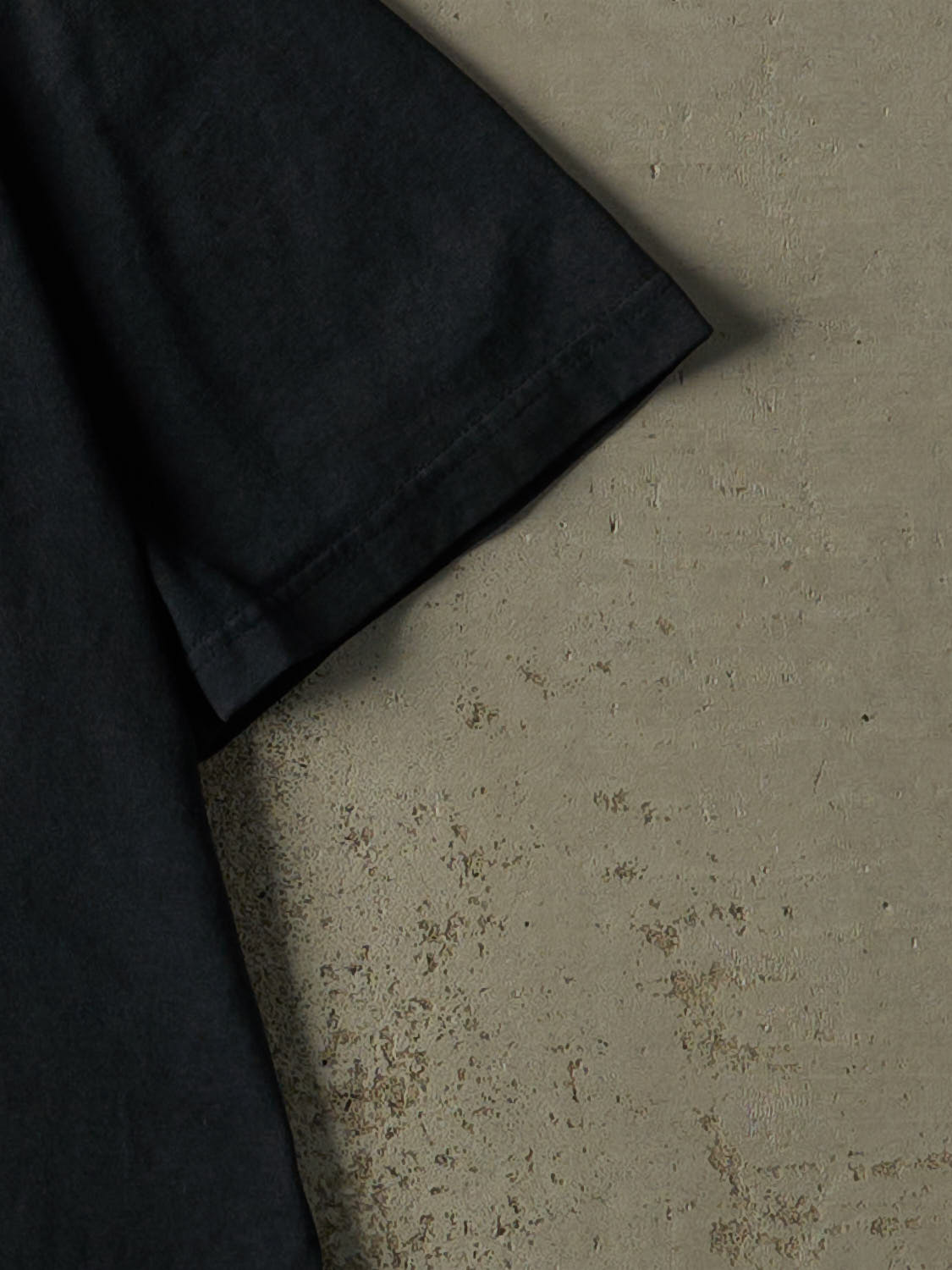 Vintage 80s Faded Black Blank Pocket Tee (M/L)