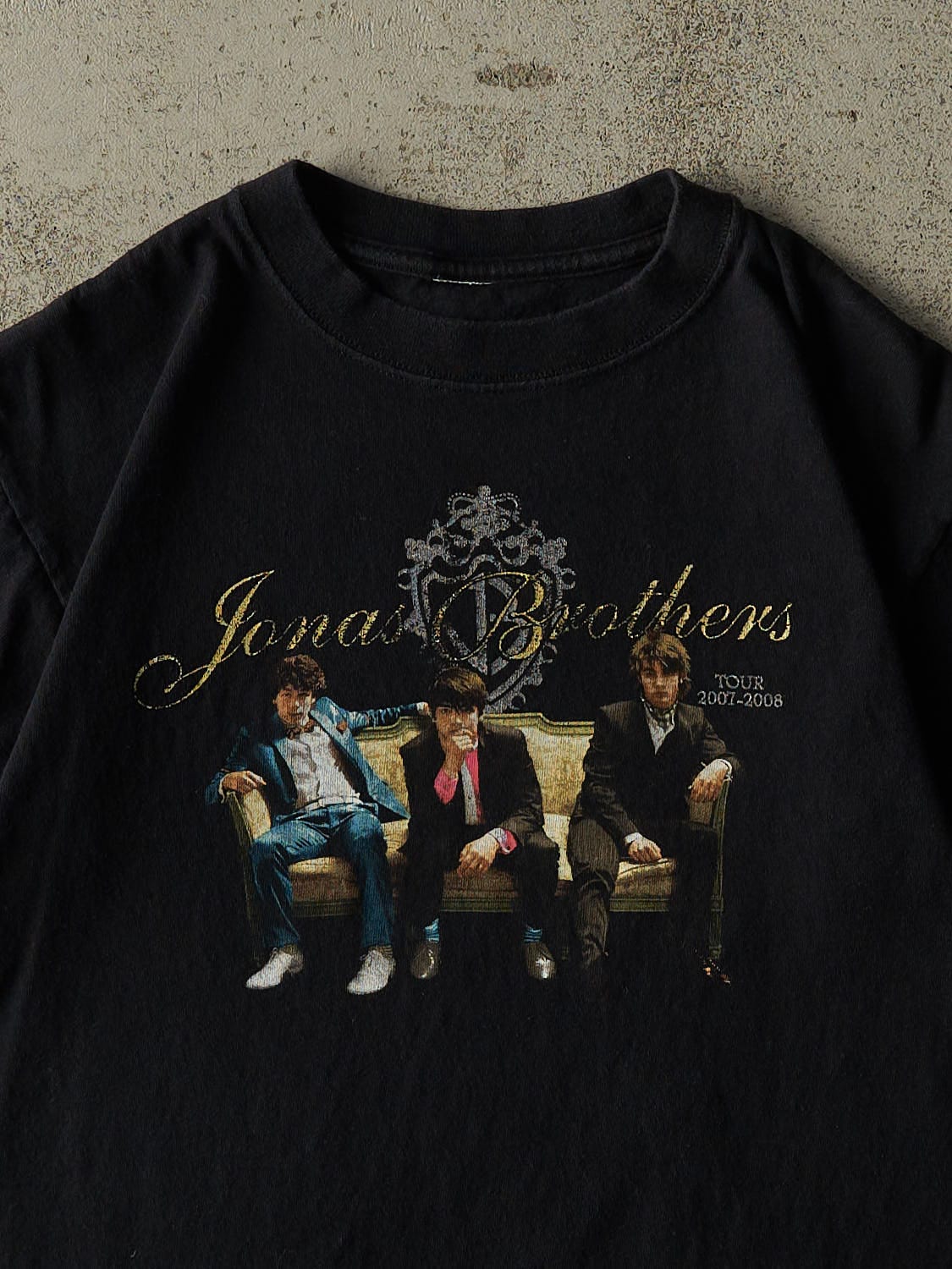Vintage 08' Black Jonas Brothers Tour Tee (S)