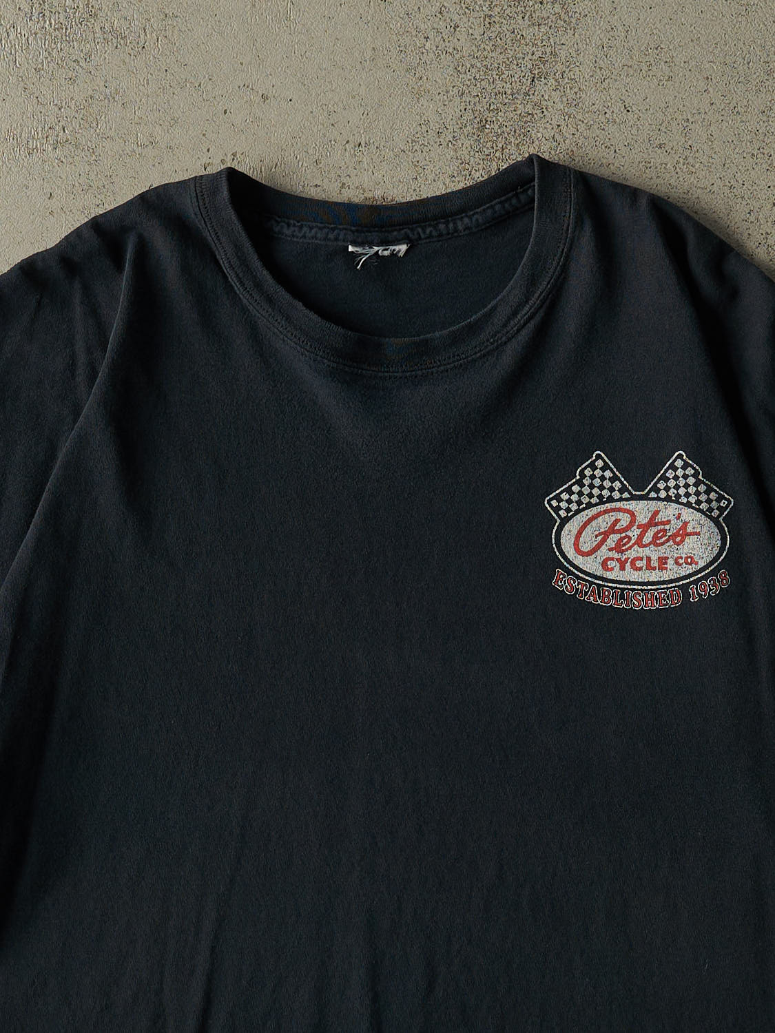 Vintage 05' Faded Black Petes Cycle Co Tee (XL/XXL)