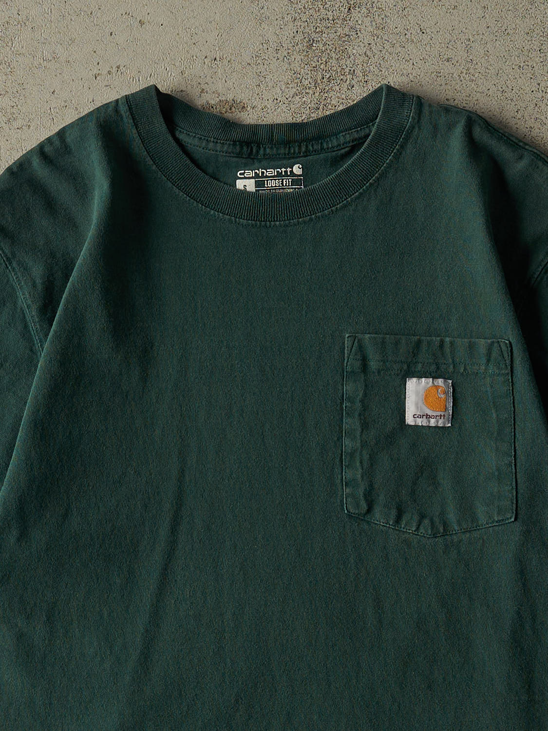Vintage Y2K Green Carhartt Pocket Tee (S/M)