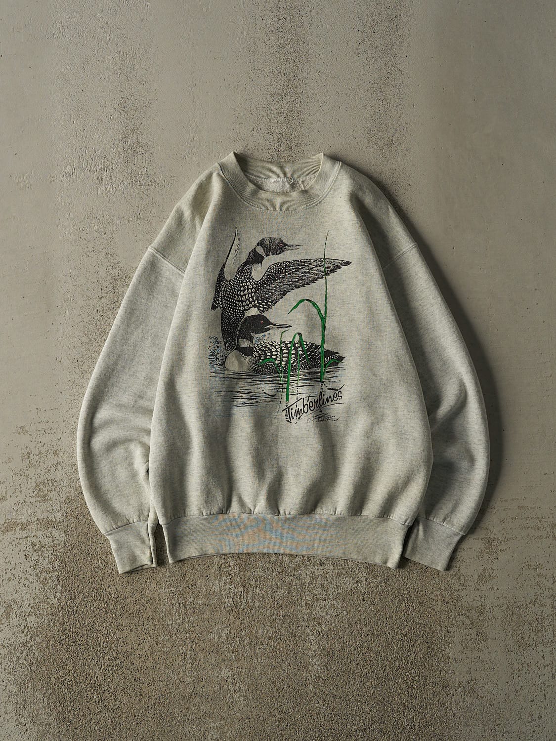 Vintage 90s Heather Grey Loon Crewneck (M)
