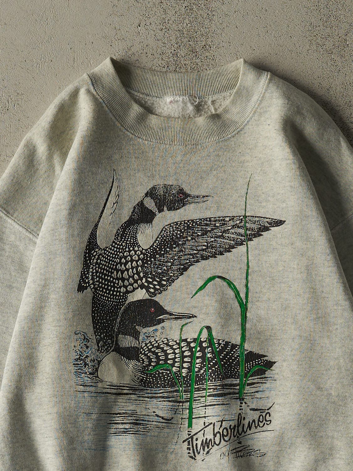 Vintage 90s Heather Grey Loon Crewneck (M)