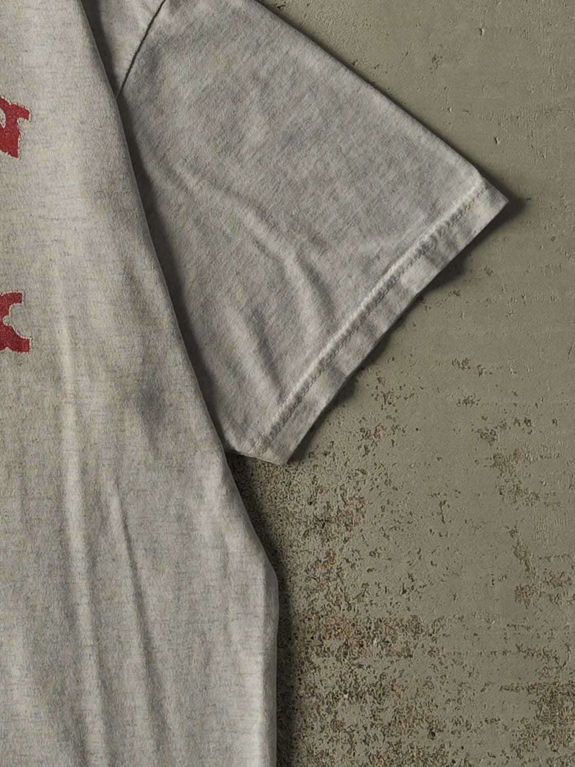 Vintage Y2K Grey Boston Red Sox Tee (M)