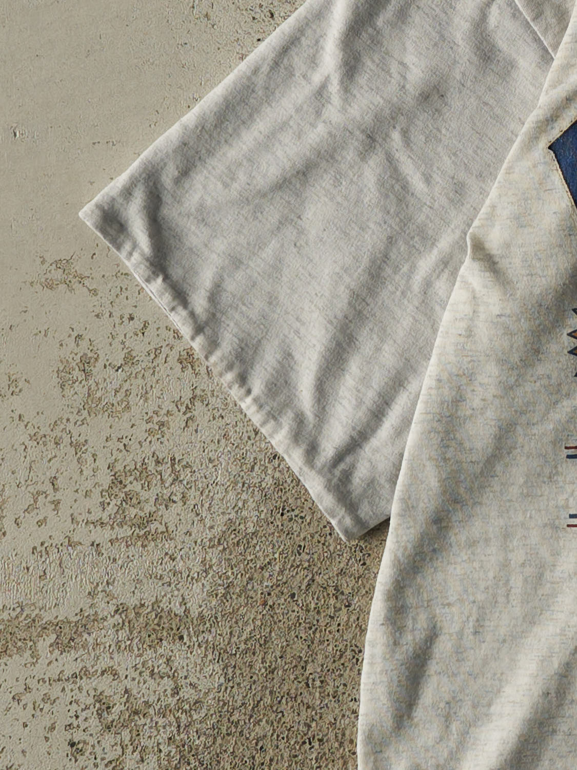 Vintage 90s Heather Grey Vancouver Sailing Double Neck Tee (S/M)