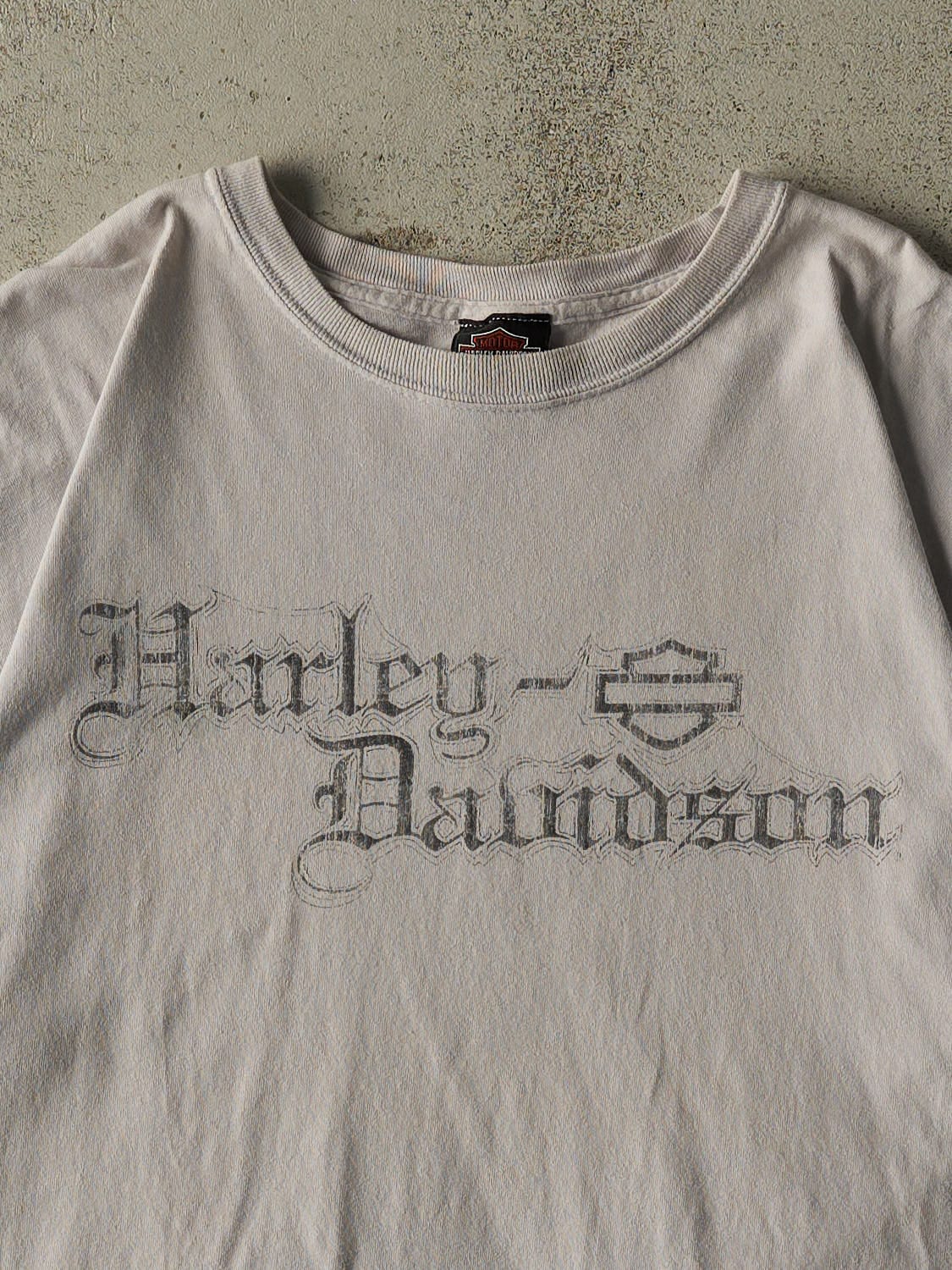Vintage 07' Grey Harley Davidson Italy Tee (L/XL)