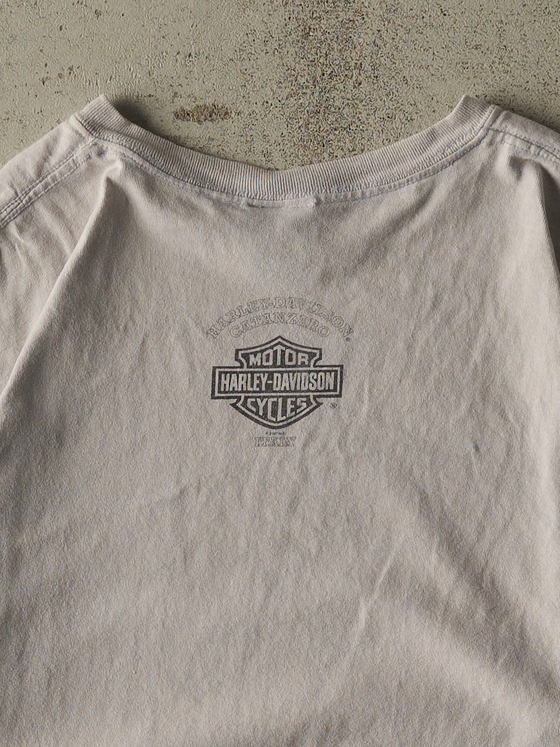 Vintage 07' Grey Harley Davidson Italy Tee (L/XL)