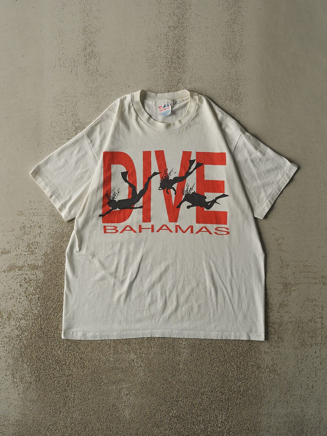 Vintage 90s White Bahamas Single Stitch Tee (XL)