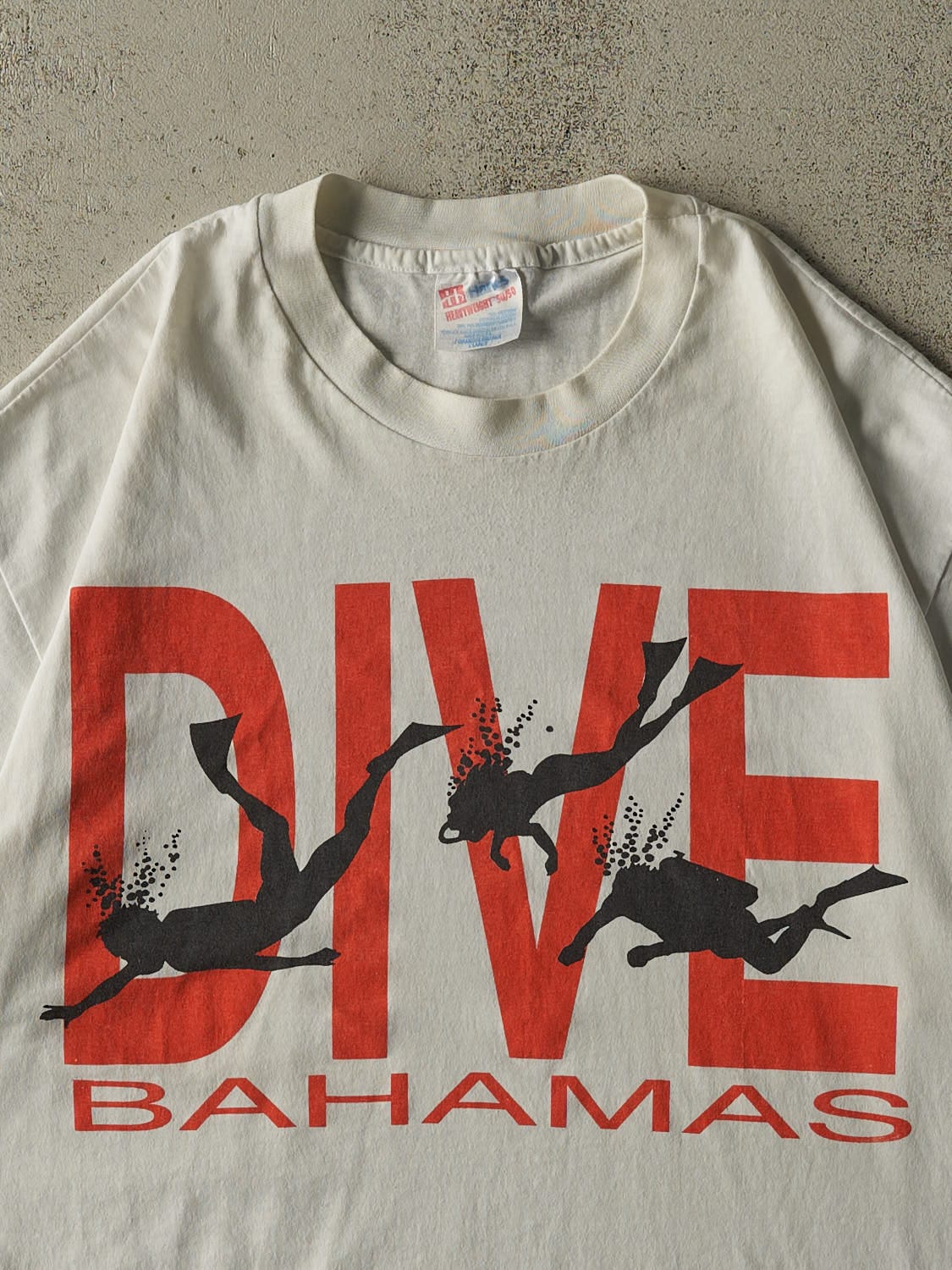 Vintage 90s White Bahamas Single Stitch Tee (XL)