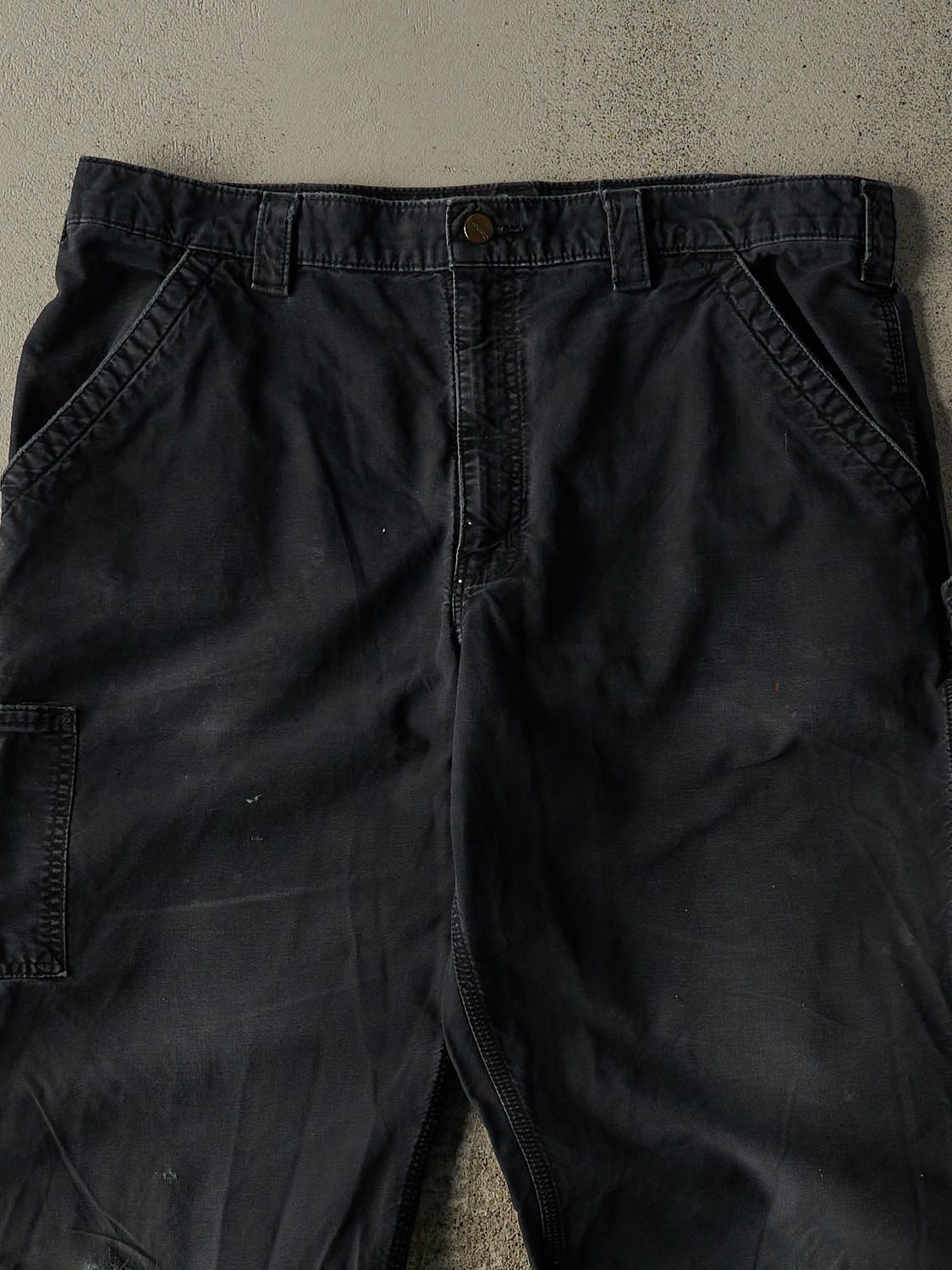Vintage Y2K Faded Black Carhartt Carpenter Pants (38x32.5)